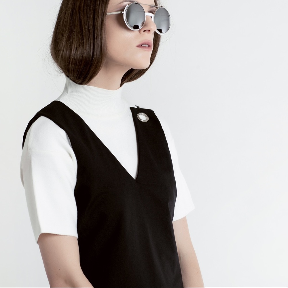 Asymmetrical Black Dress